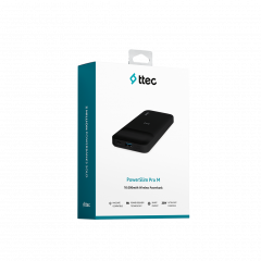 ttec Power bank (внешний аккумулятор) 10.000mAh MagSafe PowerSlim Pro M Черный 2BB189S