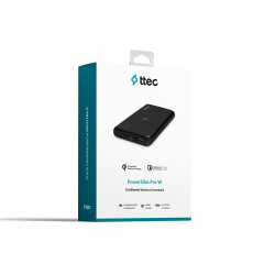 ttec Power bank (внешний аккумулятор) 10.000mAh PowerSlim Pro БЗУ 7,5Вт/10Вт;QI/PD/QC Черный 2BB179S