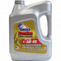 Масло моторное Premium Full Synthetic (синтетика) SAE 5W40 Abro (4 л)