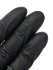 Nitrile черные уплотненные медицинские перчатки