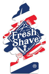 Ароматизатор "LITTLE TREES" бумажный, Ёлочка Fresh Shave, аромат Барбершоп