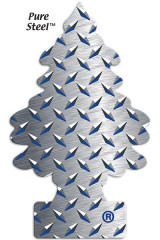 Ароматизатор "LITTLE TREES" бумажный, Ёлочка Pure Steel, аромат Стальная сила