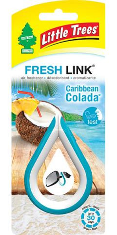 Ароматизатор "LITTLE TREE" клипса Caribbean Colada, аромат Карибский коктейль